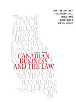 Canadian Business and the Law (7th Edition)