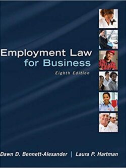 Hartman’s Employment Law for Business (8th Edition)