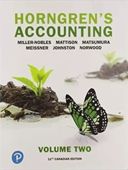 Horngren’s Accounting, Volume 2 (11th Canadian Edition)