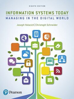 Information Systems Today: Managing the Digital World (8th Edition)