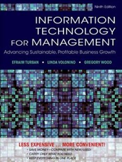 Information Technology for Management 9th Edition, ISBN-13: 978-1118453247