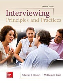 Interviewing: Principles and Practices (15th Edition)
