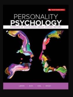 Personality Psychology 2nd Canadian Edition Randy J. Larsen, ISBN-13: 978-1260065770