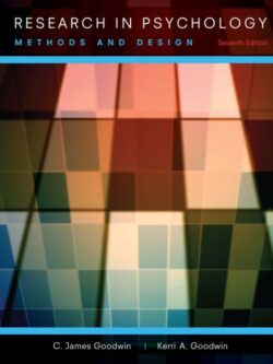 Research in psychology: methods and design (7th Edition)